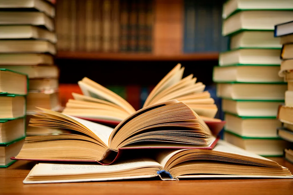 A pile of books